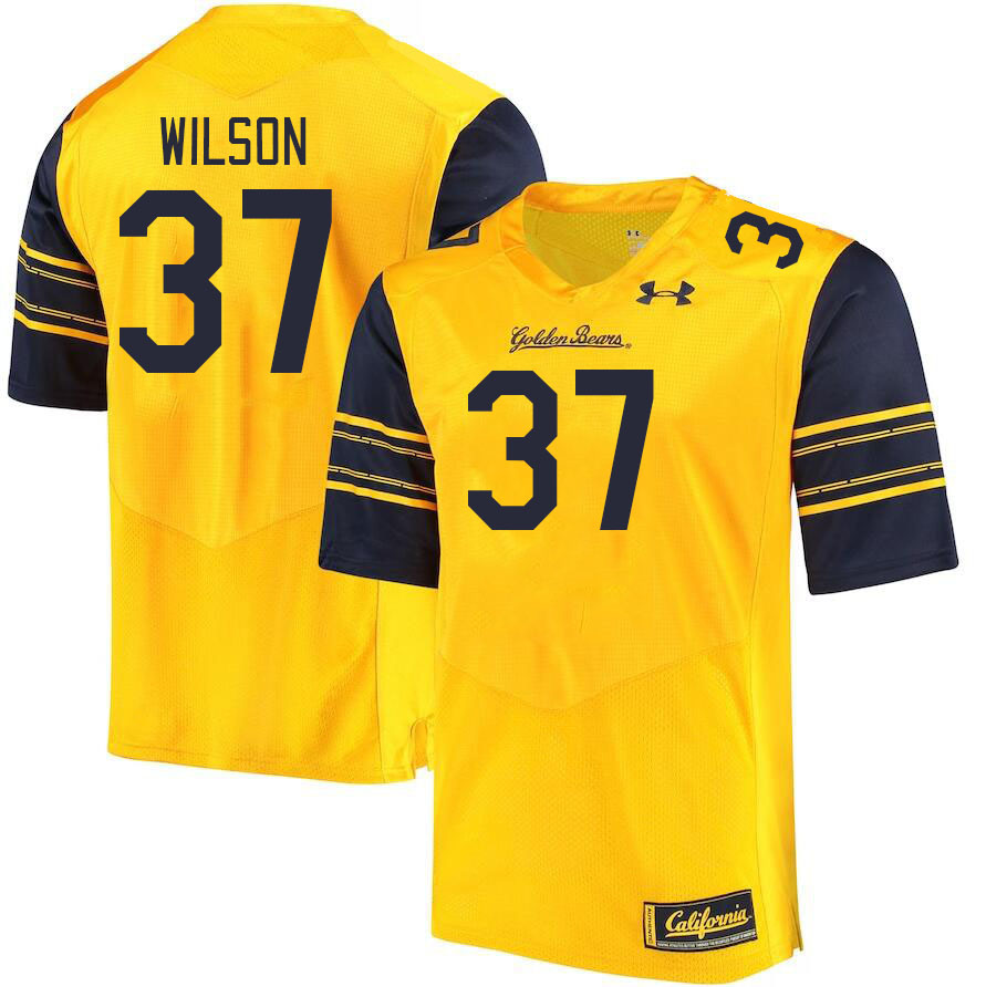 Men #37 Lachlan Wilson California Golden Bears College Football Jerseys Stitched Sale-Gold